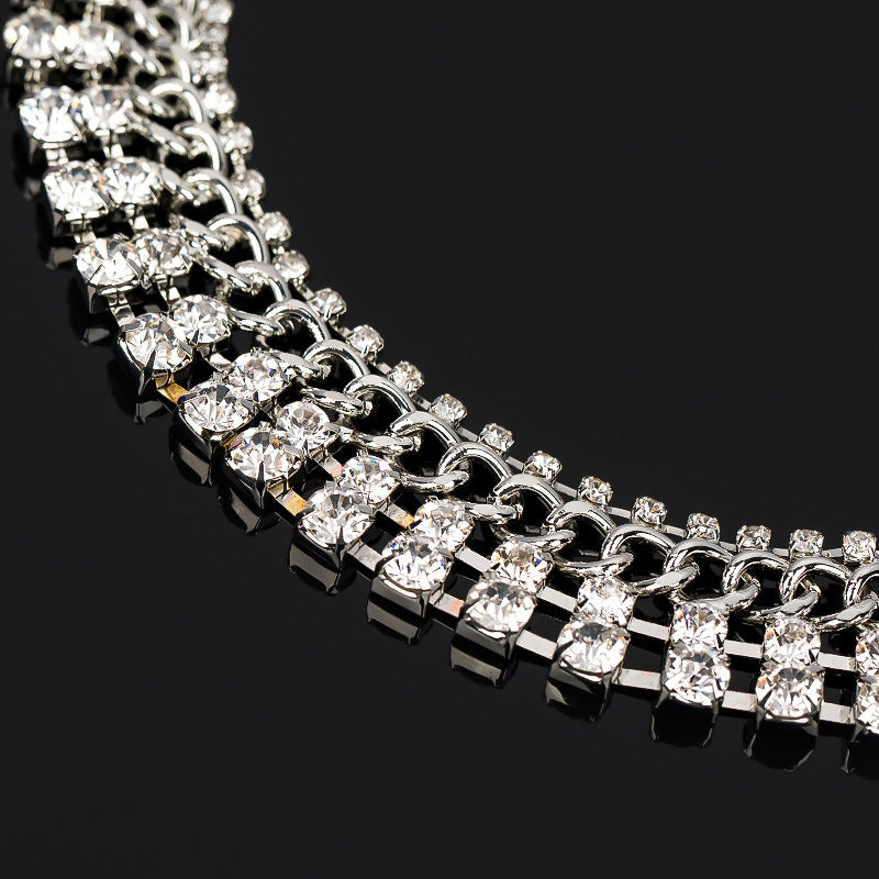 Women's Crystal Short Clavicle Chain Fashion Necklace