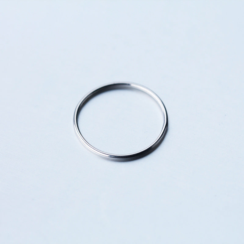 Women's Korean Chic Unique Simple Circle Thin Rings