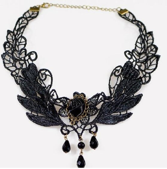 Fashion Ornament Gothic Vintage Lace Hollow Necklaces