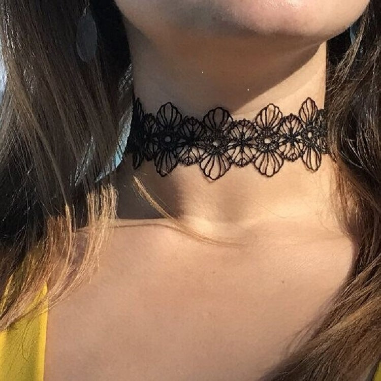 Women's Sister-in-law Hand Made Sexy Cutout Black With Collar