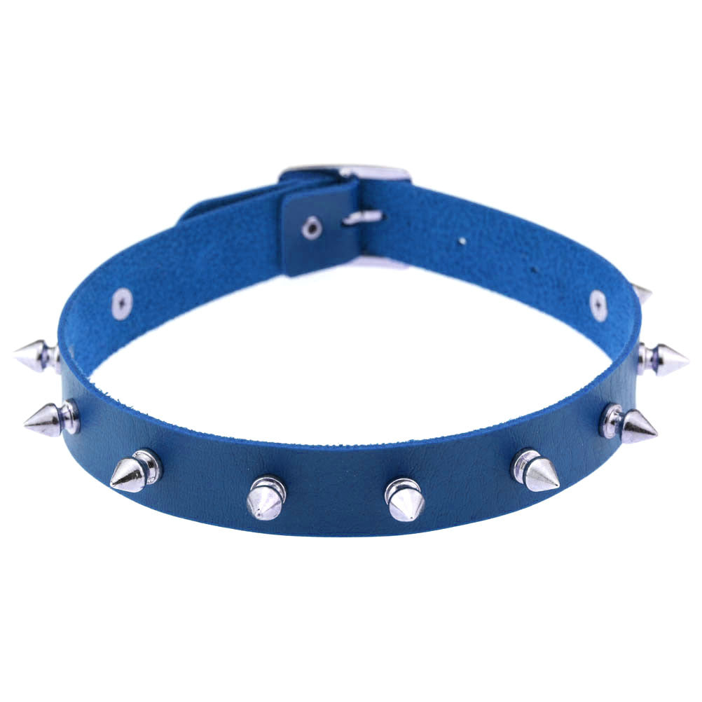 Punk Spike Rivet Leather Gothic Rock Collar