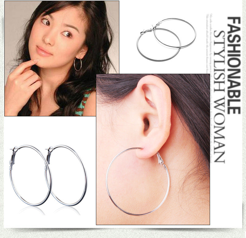 Simple Exaggeration Big Ear Clip Personalized Earrings