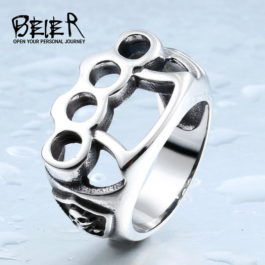 Men's Ornament Retro Fashion Motorcycle Titanium Steel Rings