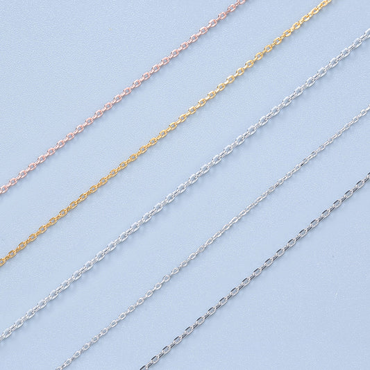 Women's Sier Carven Design Cross Chain Gold-plated Necklaces