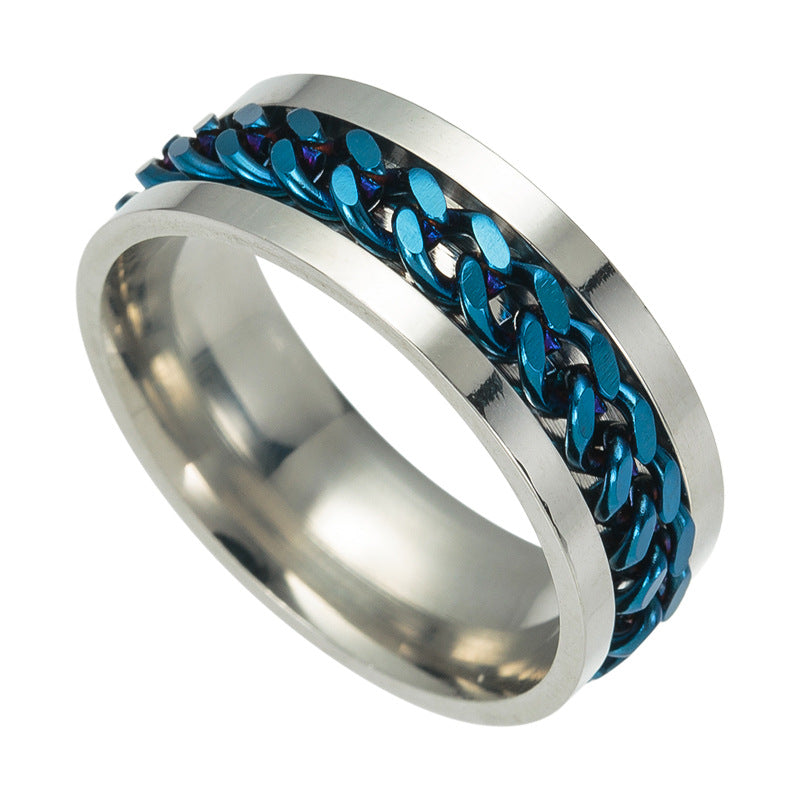 Cool Titanium Steel Couple High Quality Rings