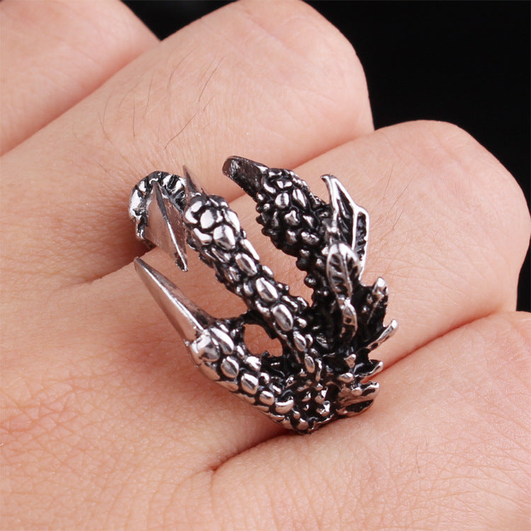 Men's Personalized Creative Dragon Claw Retro Trendy Open Eagle Bracelets