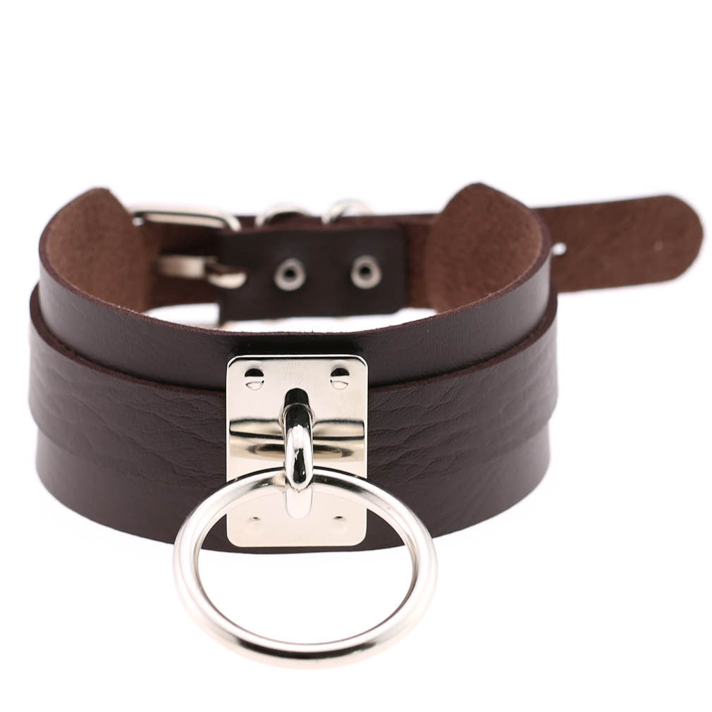 Leather Single Bandana Street Shooting Nightclub Wild Collar