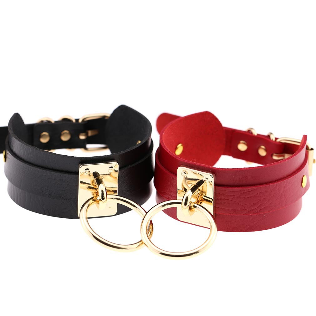 Leather Single Bandana Street Shooting Nightclub Wild Collar