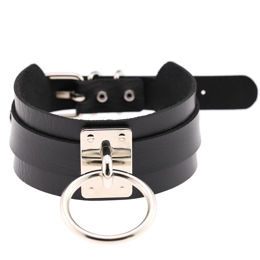 Leather Single Bandana Street Shooting Nightclub Wild Collar