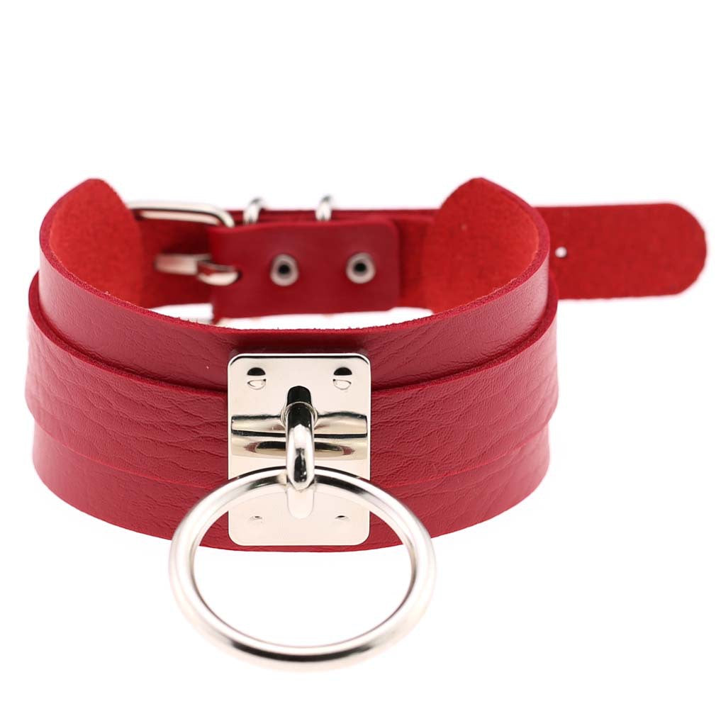 Leather Single Bandana Street Shooting Nightclub Wild Collar