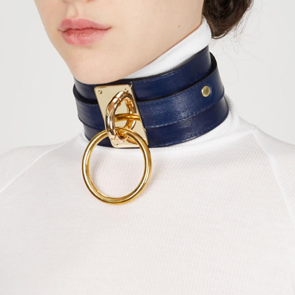 Leather Single Bandana Street Shooting Nightclub Wild Collar