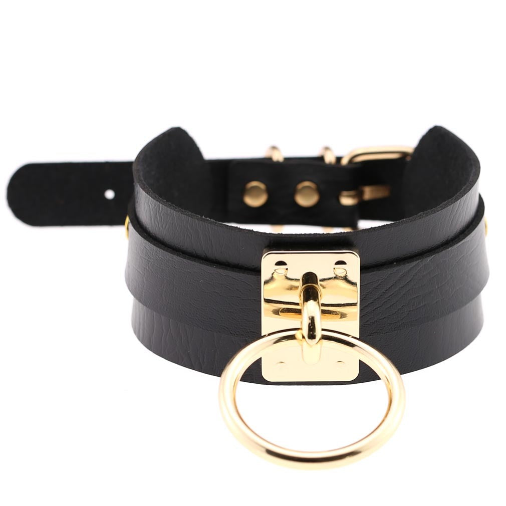 Leather Single Bandana Street Shooting Nightclub Wild Collar
