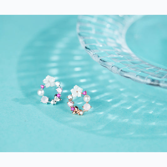 Women's For Korean Style Sweet Flower Pearl Earrings