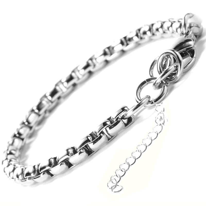 Casual Men's O-shaped Titanium Steel Stainless Bracelets