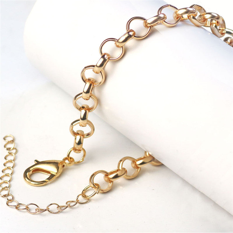 Casual Men's O-shaped Titanium Steel Stainless Bracelets