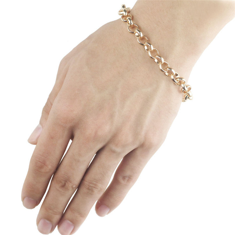 Casual Men's O-shaped Titanium Steel Stainless Bracelets