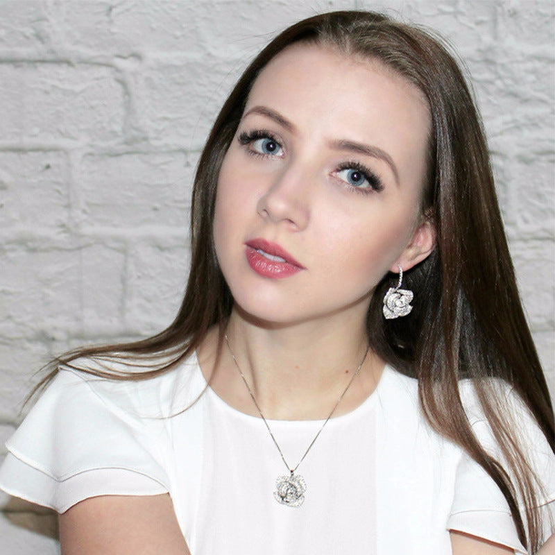 Rose Ear Copper Fine Fashion Popular Stud Earrings