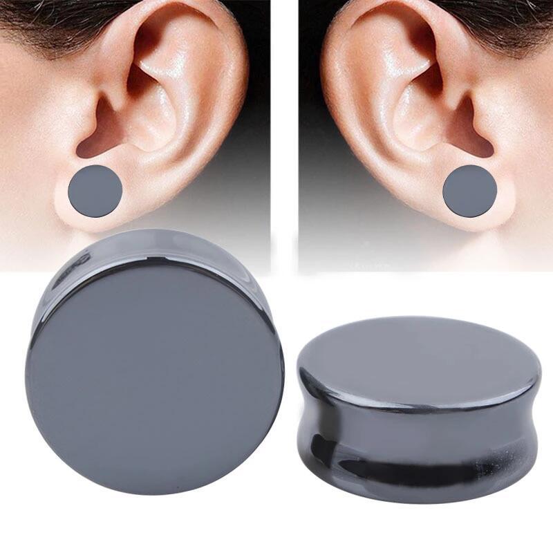 Black Stone Ear Extender Auricle Exquisite Stud Earrings