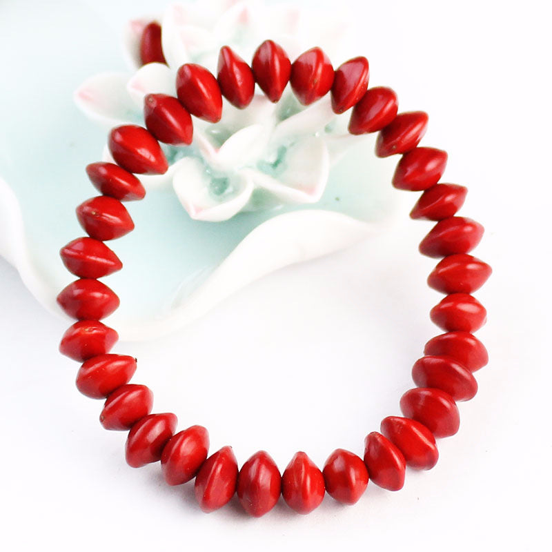 Bean Red Heart Bodhi Blood Beads Life Bracelets