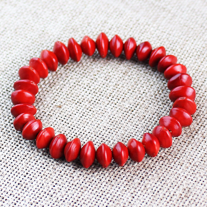 Bean Red Heart Bodhi Blood Beads Life Bracelets