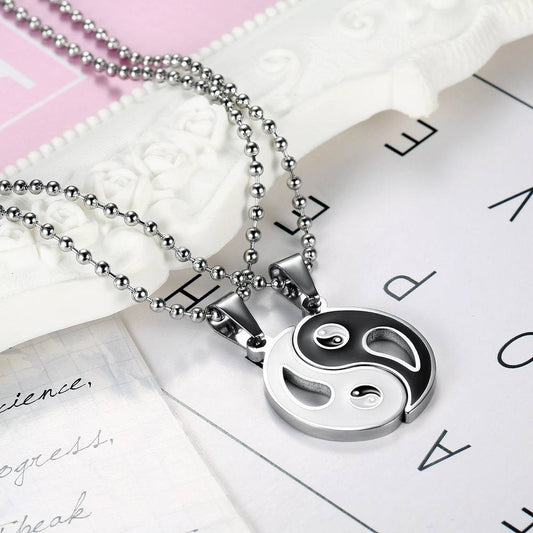 Style Titanium Steel Stainless Tai Gossip Couple Necklace
