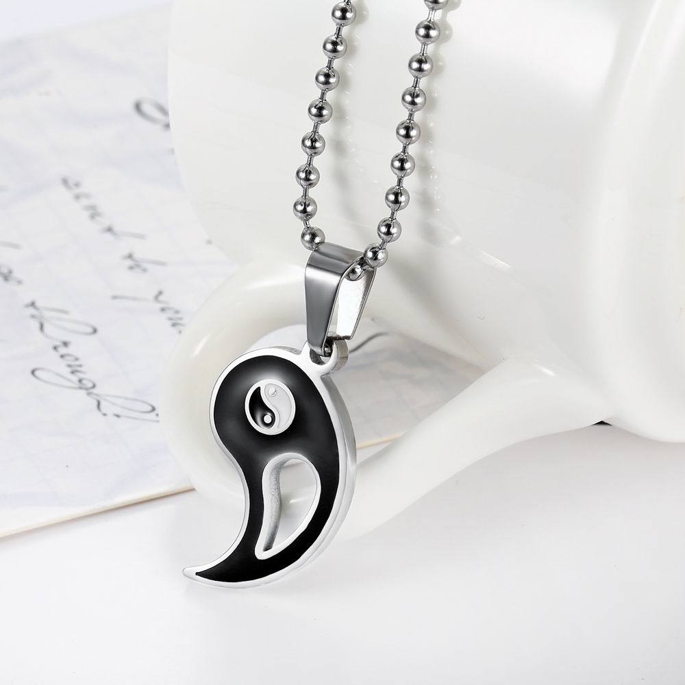 Style Titanium Steel Stainless Tai Gossip Couple Necklace