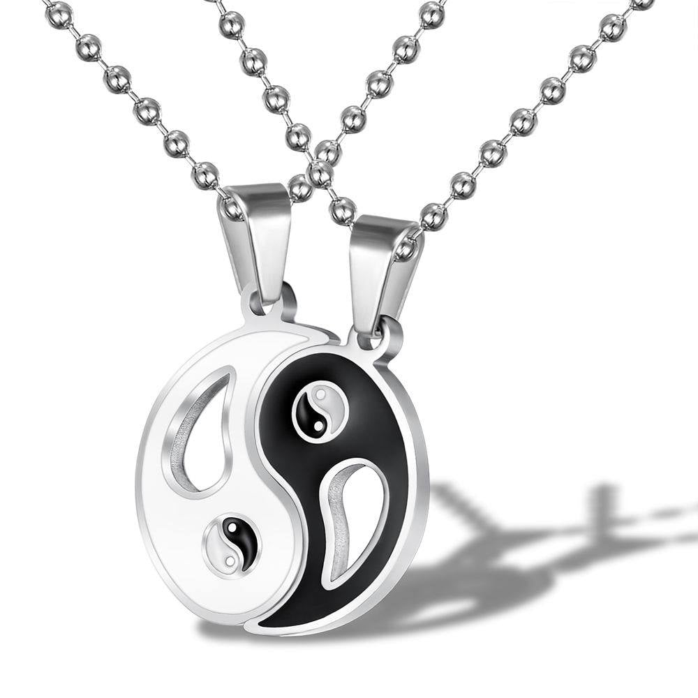 Style Titanium Steel Stainless Tai Gossip Couple Necklace