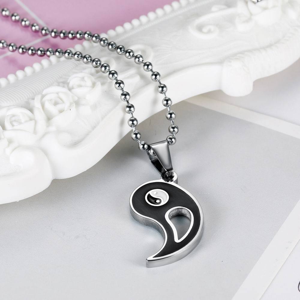 Style Titanium Steel Stainless Tai Gossip Couple Necklace