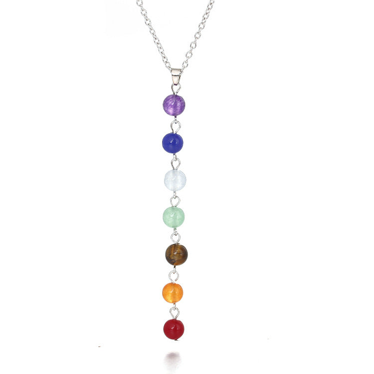 Stone Colorful Beads Yoga Buddha Beaded Necklaces