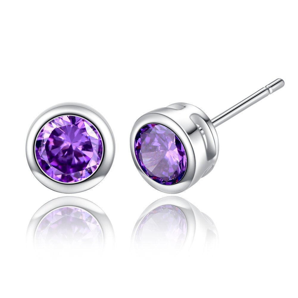 Women's Elegant Zircon Crystal Round Inlaid Fashion Rings