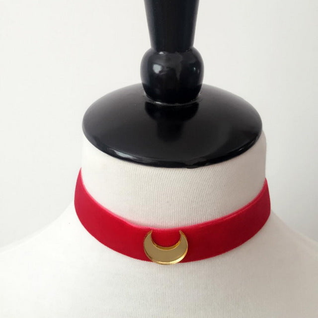Trendy Beautiful Star Moon Love Veet Collar
