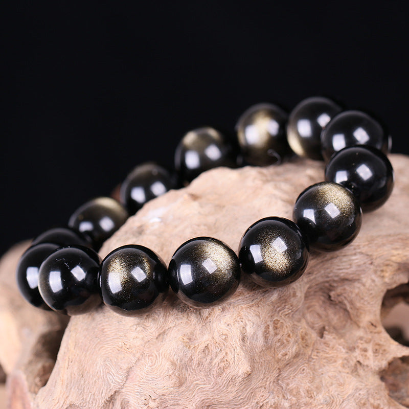 Men's Natural Eyes Obsidian Fashion Simple Strong Bracelets