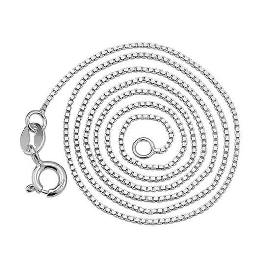 Women's Box Chain Short Clavicle Single Pick Necklace