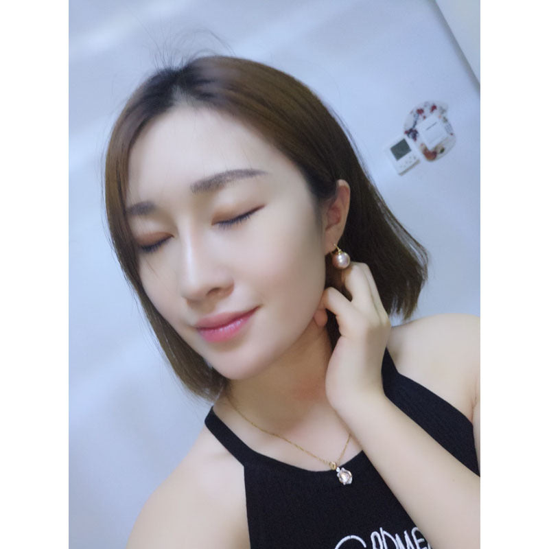 Women's Pearl Ear Clip Fashion Retro Copper Pieces Earrings