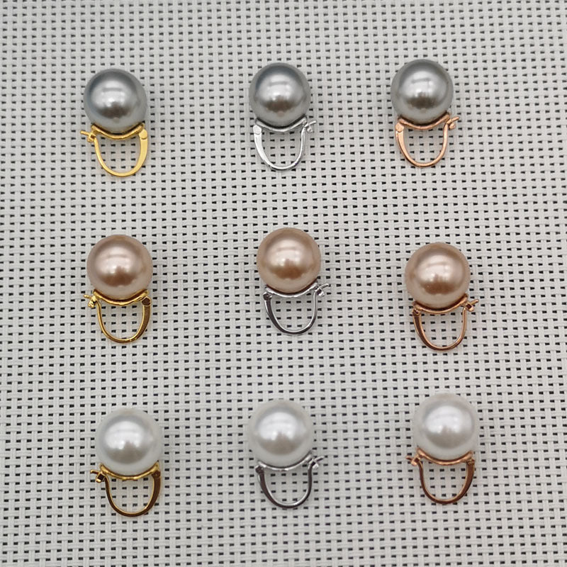 Women's Pearl Ear Clip Fashion Retro Copper Pieces Earrings