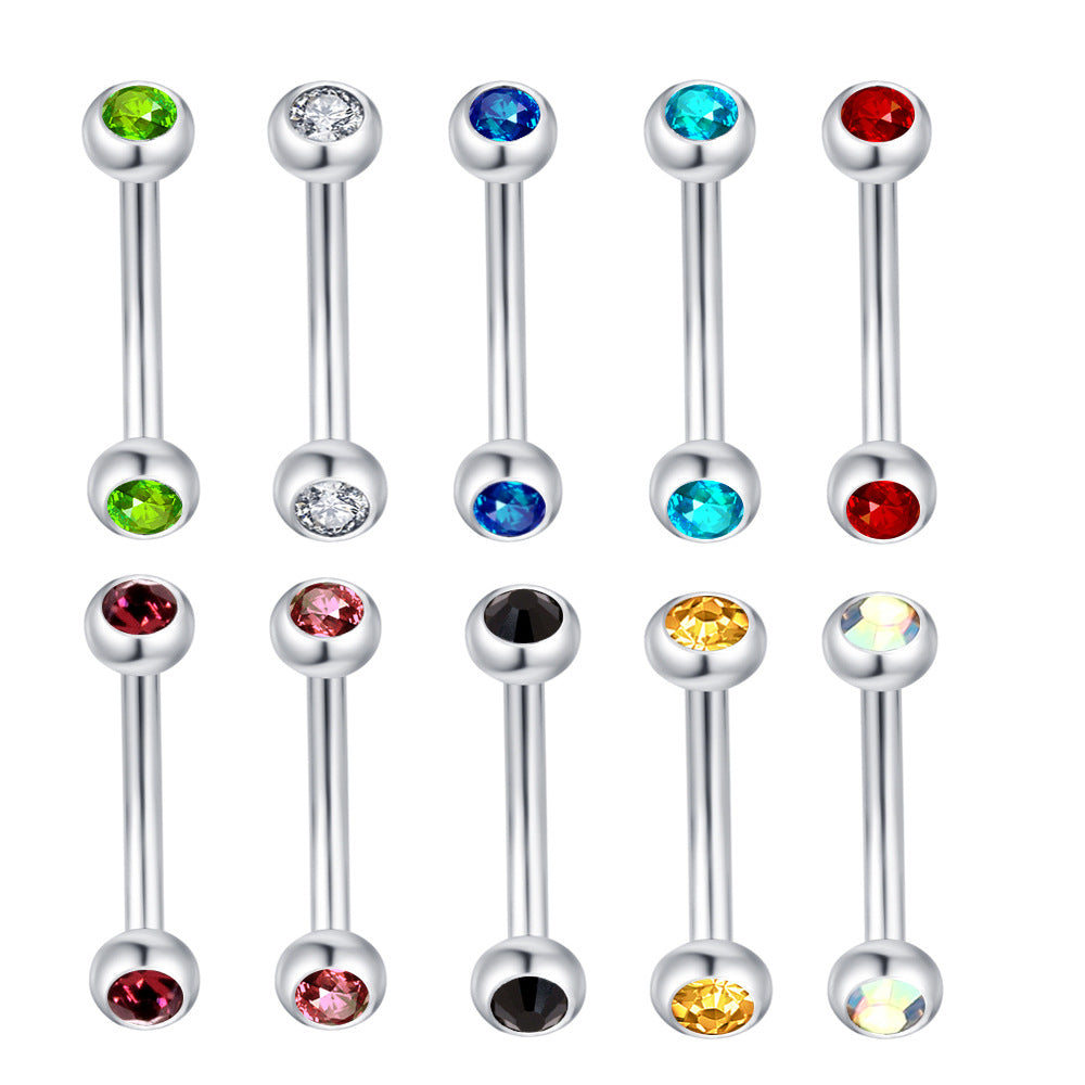 Body Piercing Ear Eyebrow Labret Nose Stud Earrings