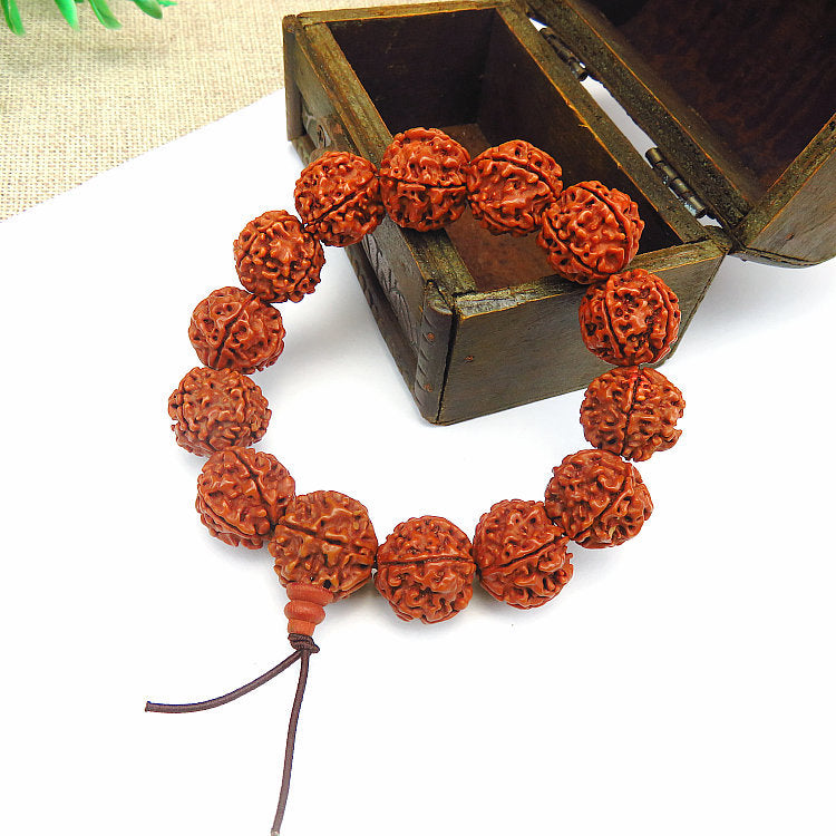 Women's & Men's Nepal Five Faces Pipal Tree Seed Buddha Beads Scenic Spot Bracelet
