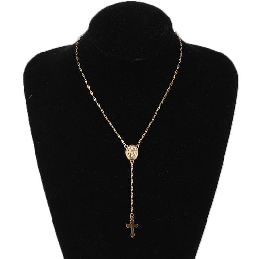 Women's Glamorous Three-color Cross Virgin Fashion Necklaces