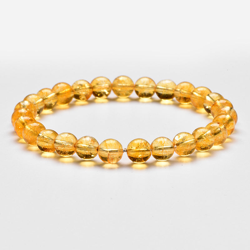 Women's & Men's Citrine Hand Catenary Plate Beads Crystal Sier Purchase Special Bracelets