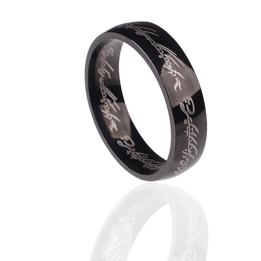 Titanium Steel Lord Of The Couple Rings