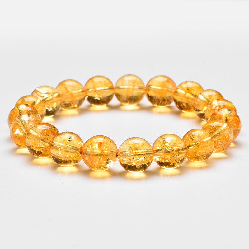 Women's & Men's Citrine Hand Catenary Plate Beads Crystal Sier Purchase Special Bracelets