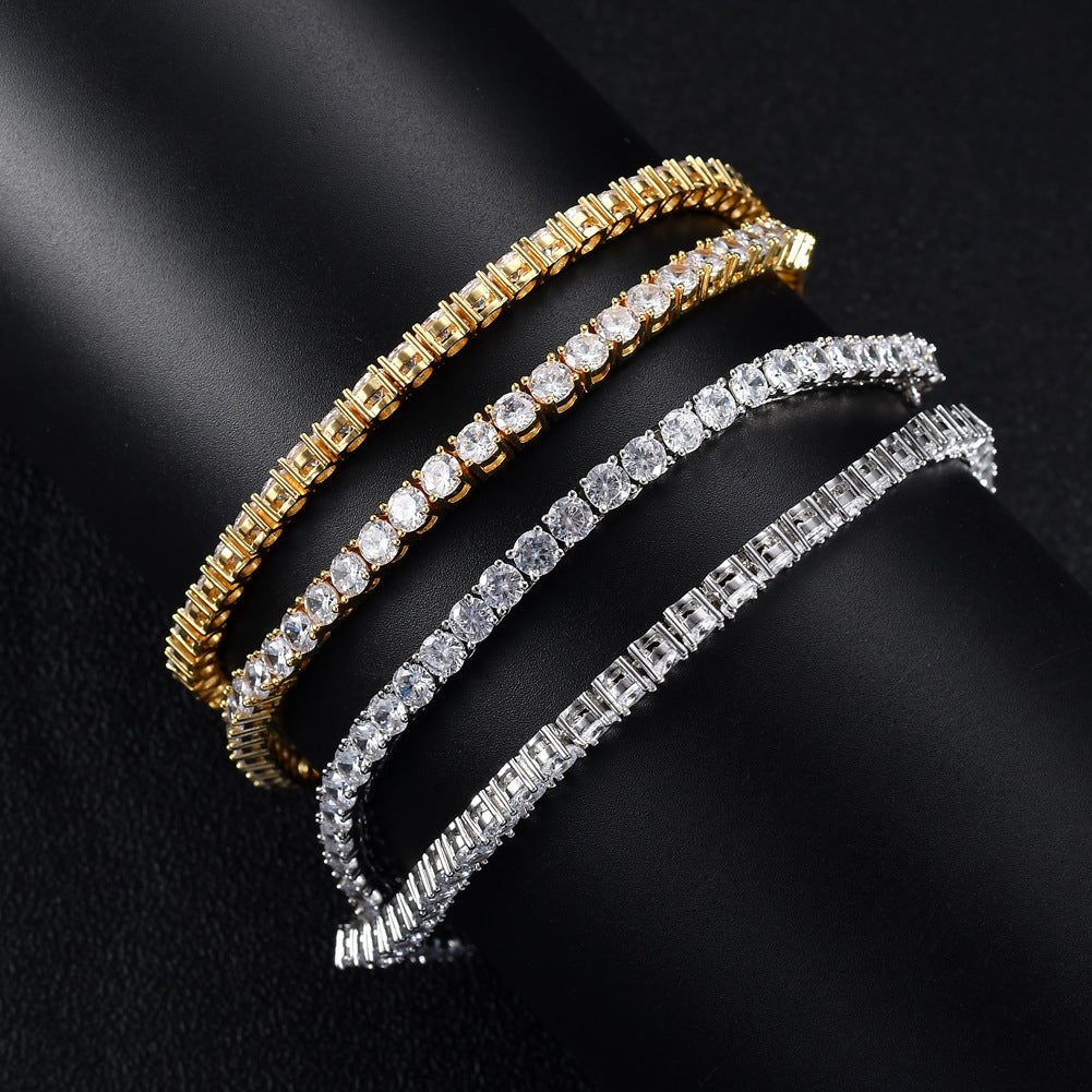 Zircon Tennis Chain Single Row Hip Necklaces