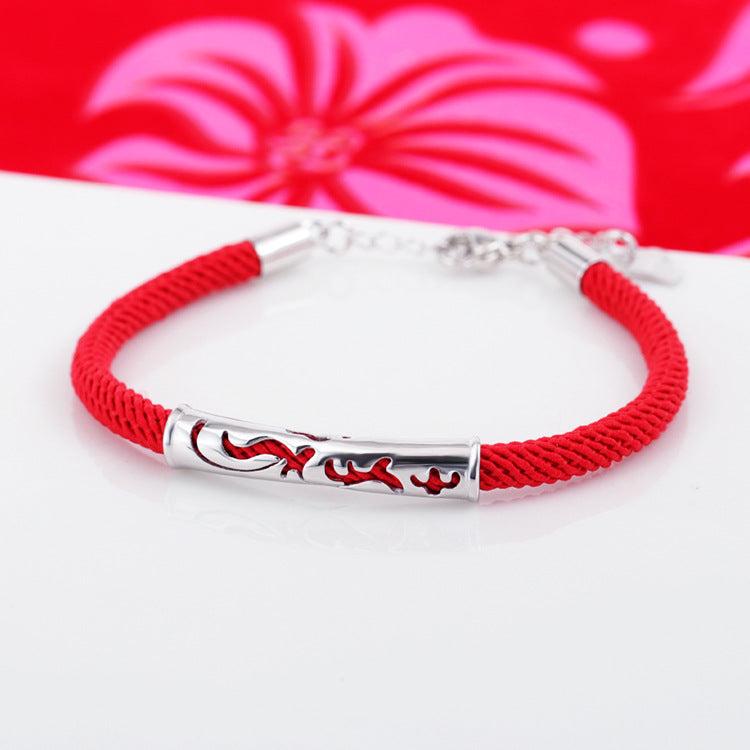 Phoenix Zodiac Life Red Rope Female Chinese Ethnic Bracelets