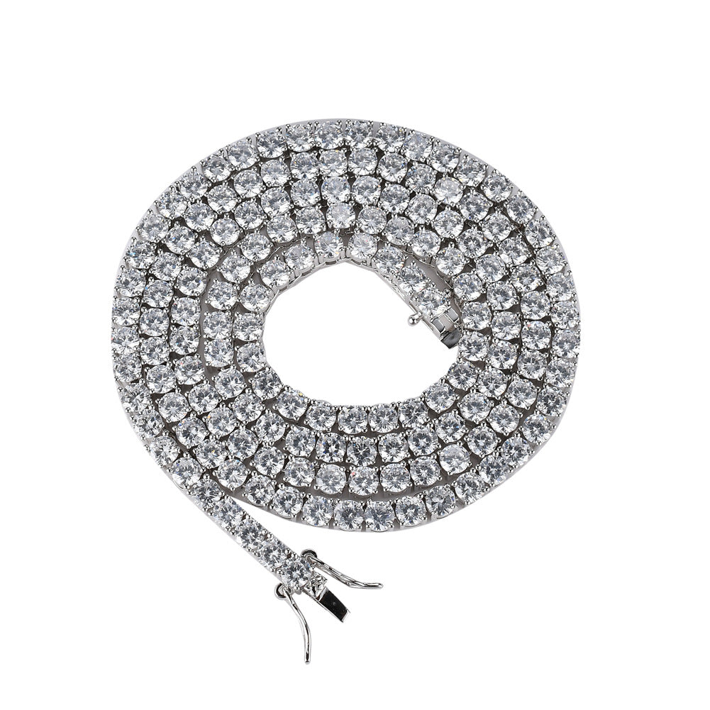 Zircon Tennis Chain Single Row Hip Necklaces