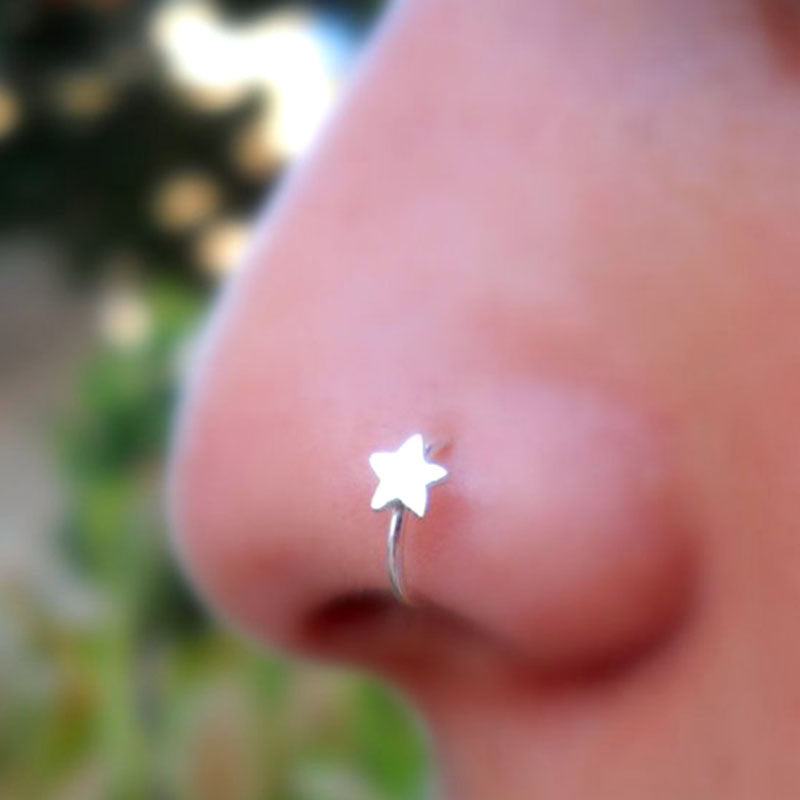 Flower Nose Butterfly Ear Bone Labret Rings