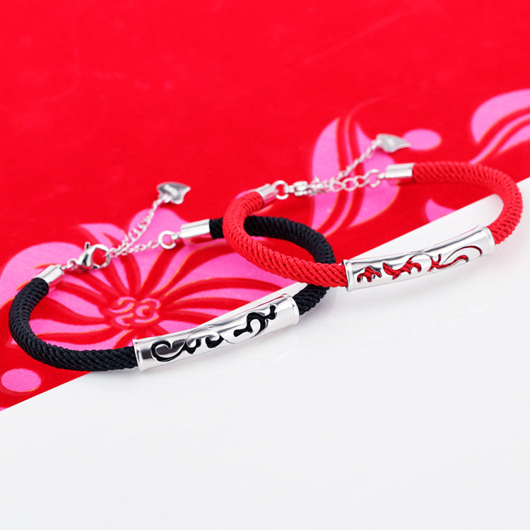 Phoenix Zodiac Life Red Rope Female Chinese Ethnic Bracelets