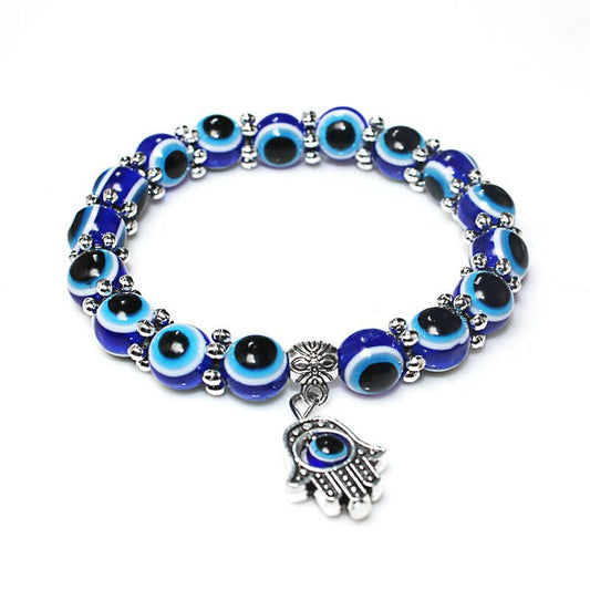 Vintage Blue Eyes Devil's Eye Beaded Bracelets