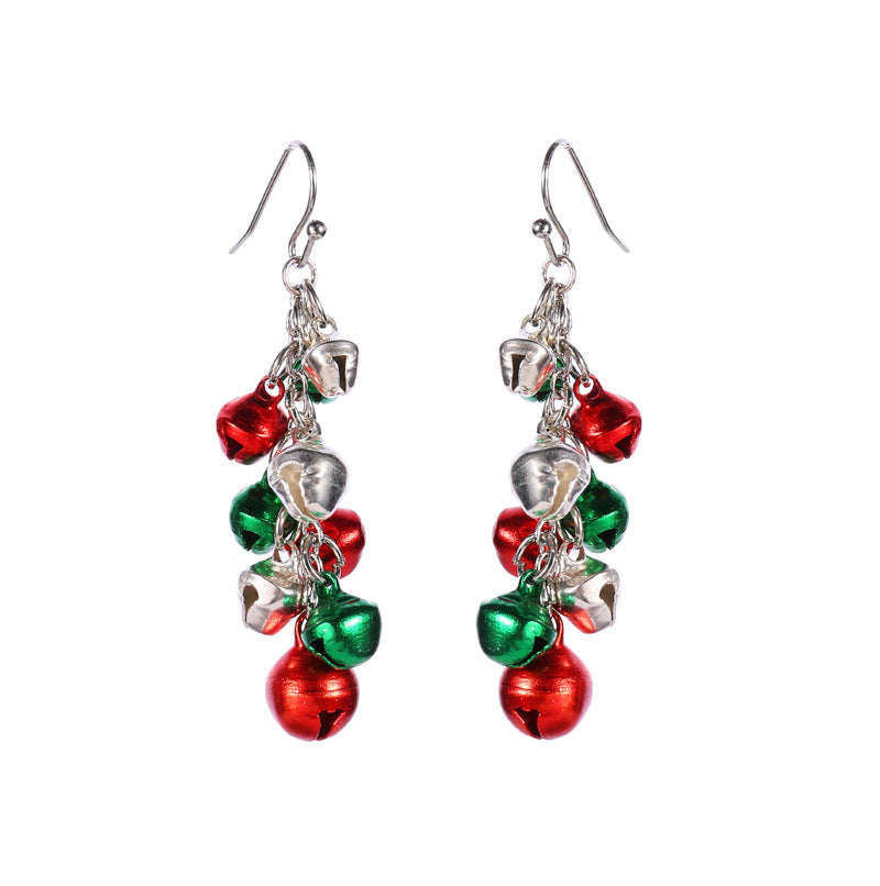 Christmas Gift Colorful Bell Fashion Simple Earrings