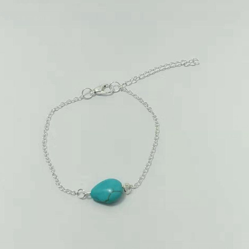 Women's Peach Heart Water Drop Turquoise Simple Casual Bracelet
