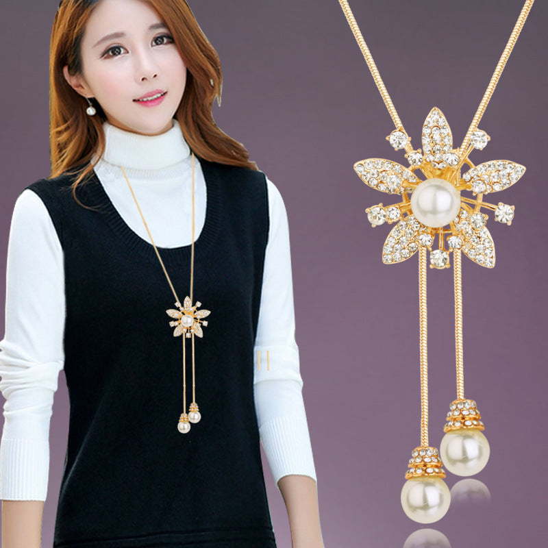 Garland Sweater Chain Generous Long Female Pendants